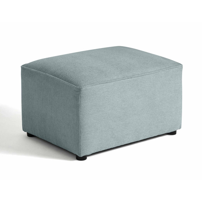Canopy - pouf - en tissu texturé - Bleu