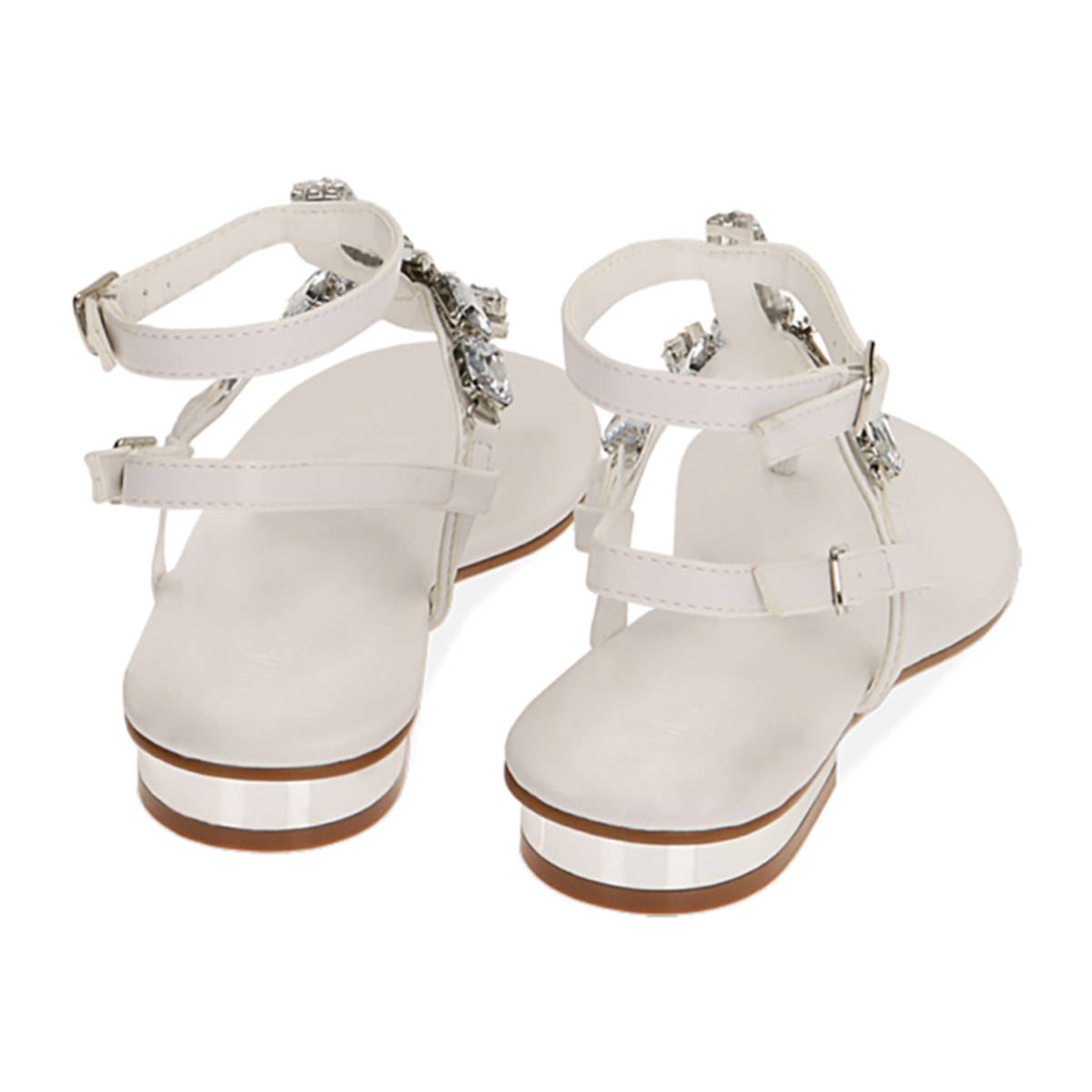 Sandali infradito gioiello bianchi