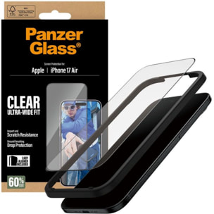 Protège écran PANZERGLASS iPhone Air verre trempé UWF