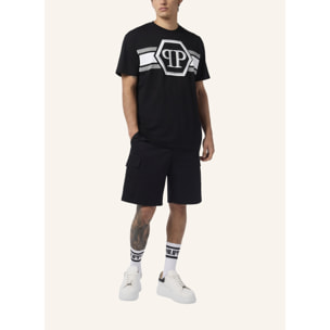 PHILIPP PLEIN Round Neck T-Shirt Hexagon Line