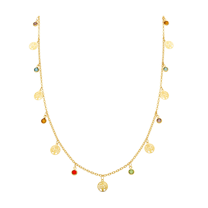 Collar Shapio acabado oro amarillo 18k