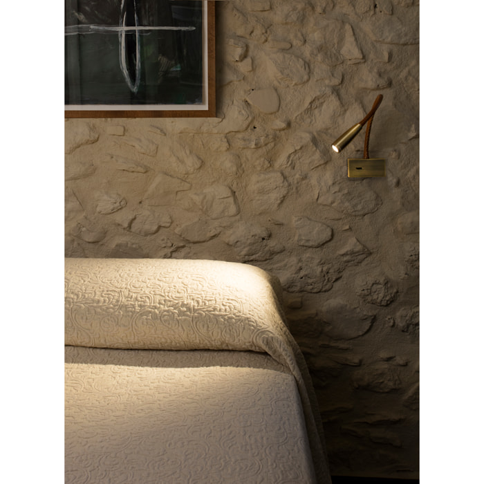 LEAD Aplique lector bronce