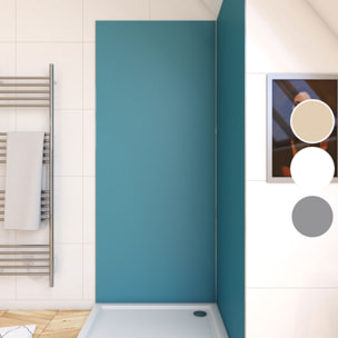 Panneau Mural Finition Aluminium Bleu 90 x 210 cm - WALL'IT BLEU