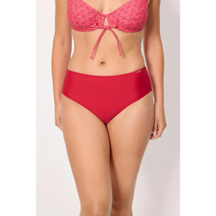 Slip bikini midi modellante Rosso