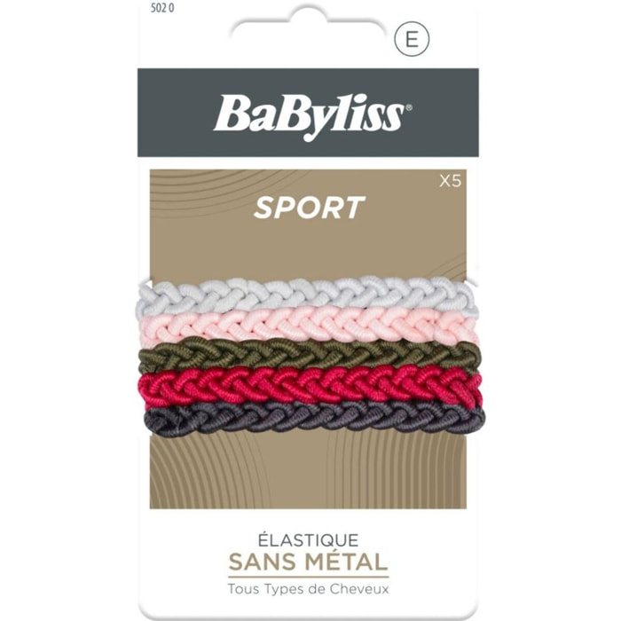 Elastique cheveux BABYLISS sans métal X5