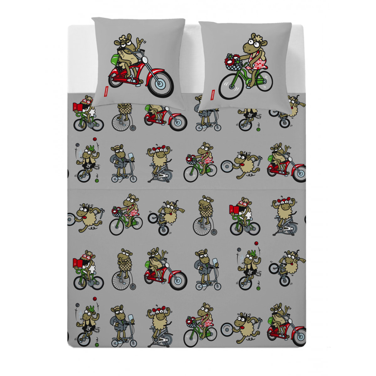 Sábana Encimera Tribikes - 100% algodón - 150 hilos