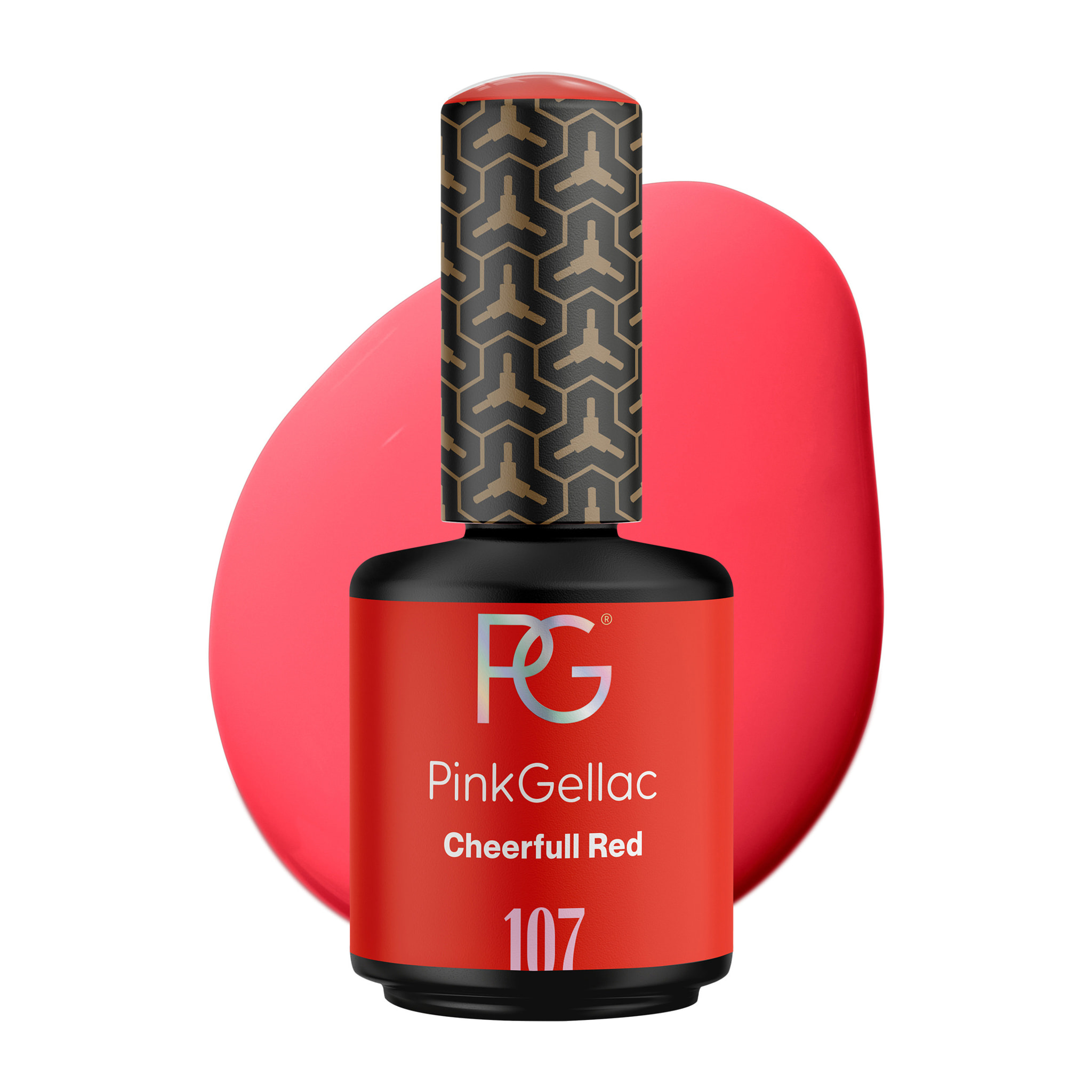 Vernis semi-permanent - 107 Cheerful Red - 15 ml