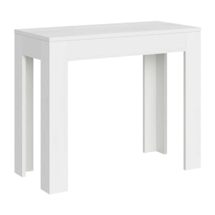 Consola extensible 90x42/302 cm Bora Fresno Blanco