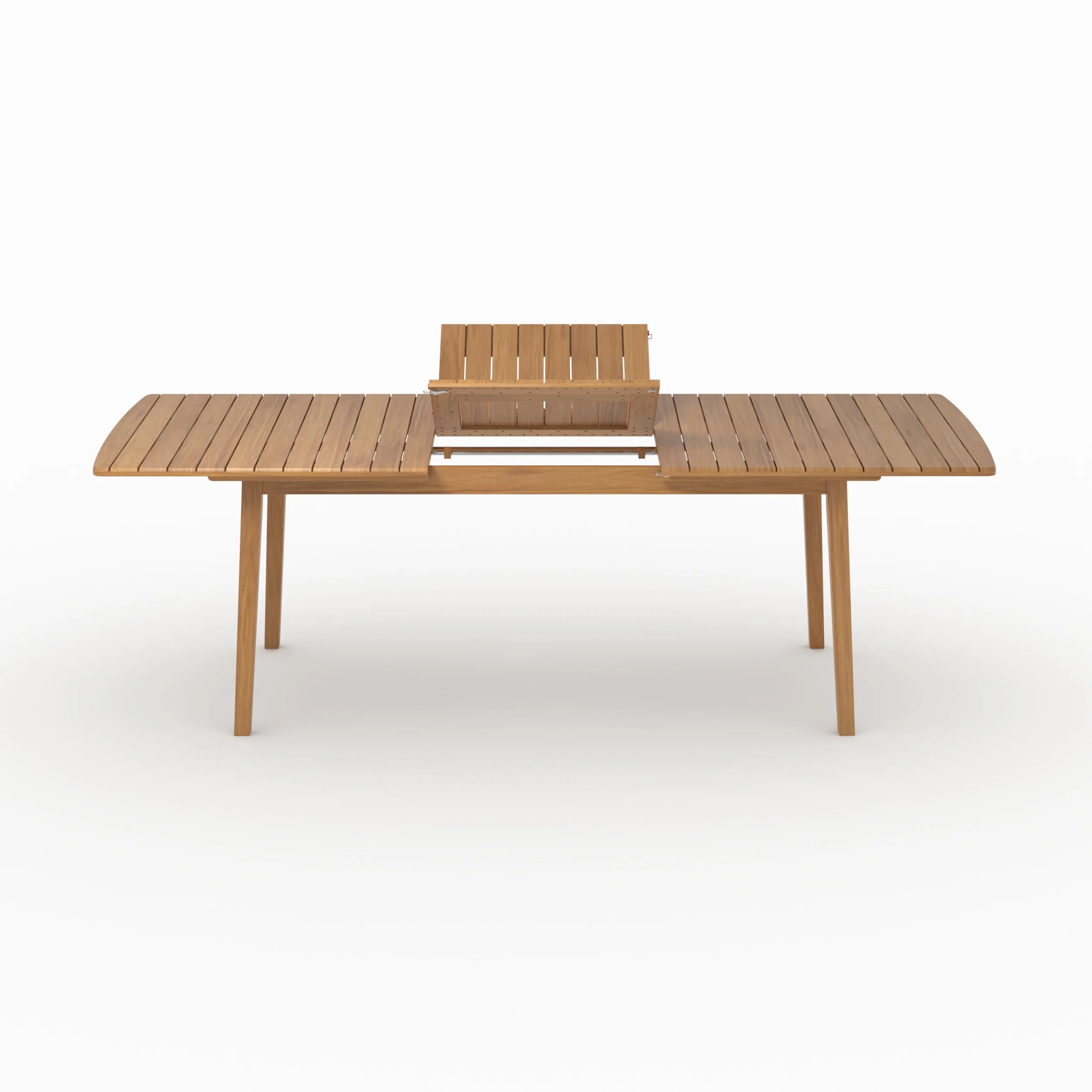 Table extensible en bois d'acacia huilé 6 à 10 personnes - Alona