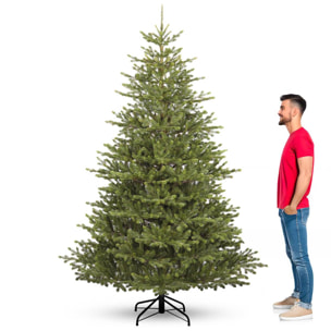 Senna - Albero di Natale effetto realistico in PE e PVC ø139x210H, 1124 rami