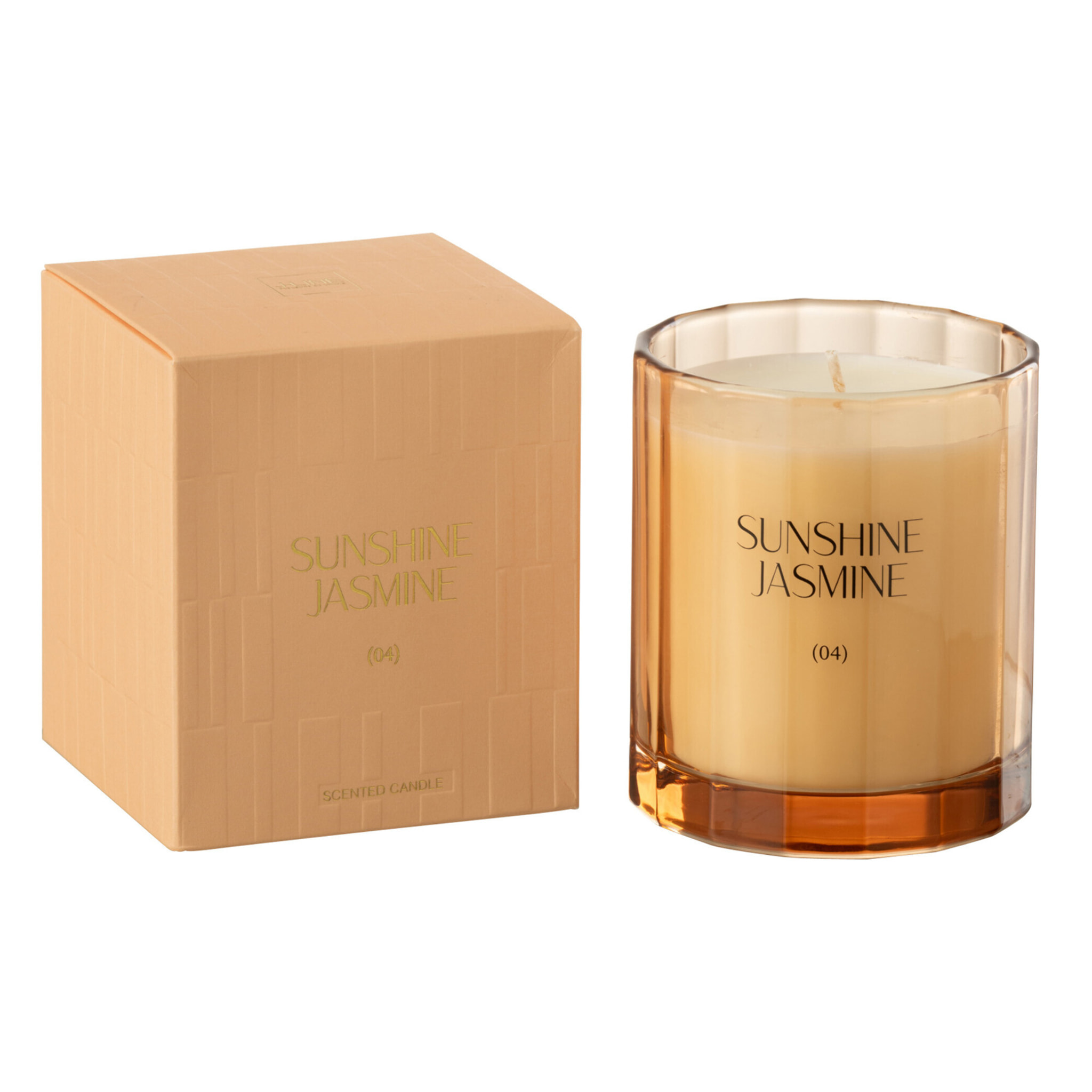 J-Line bougie parfumée Sunshine Jasmine - verre - orange - 30H