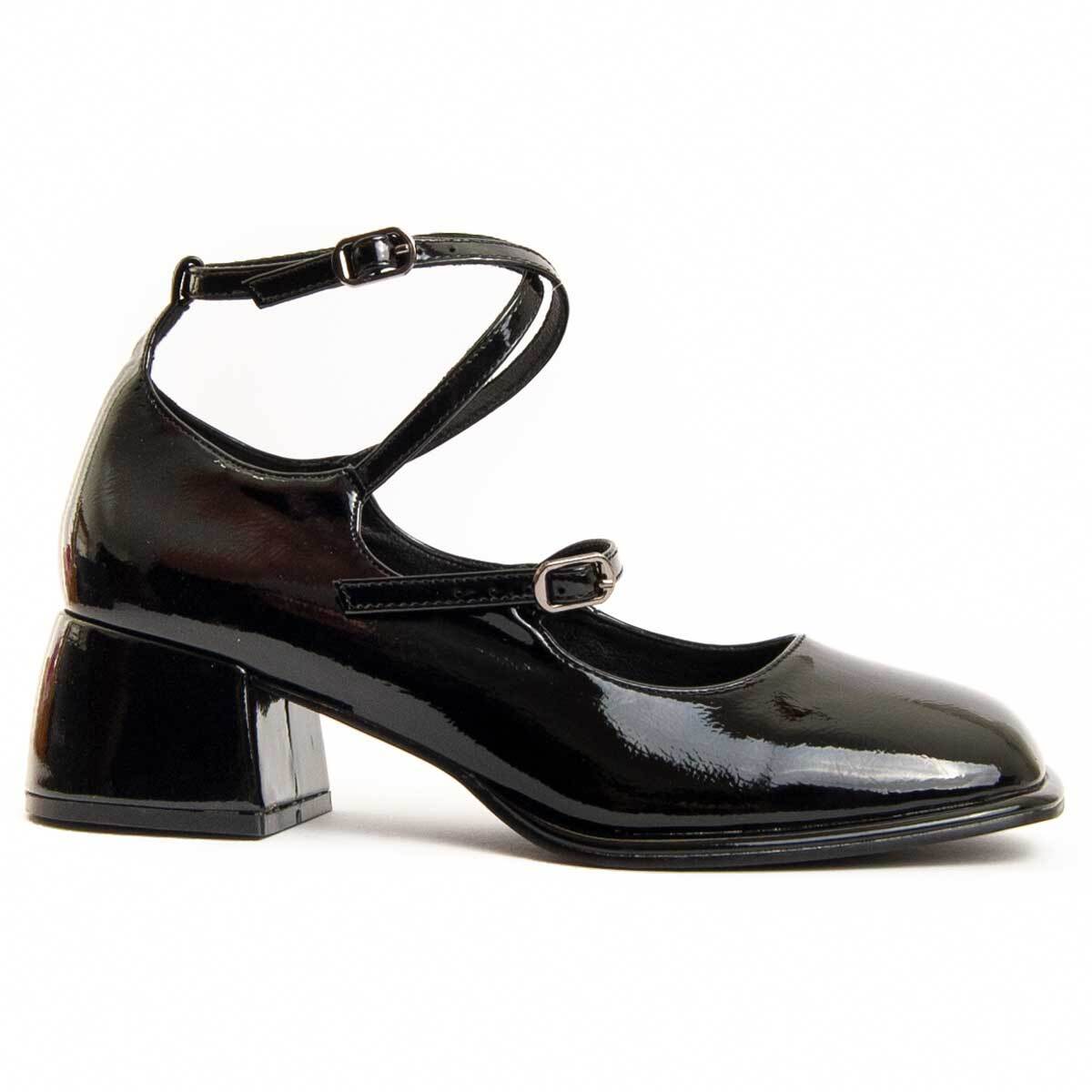 Zapato De Tacón - Negro - Altura: 4 Cm