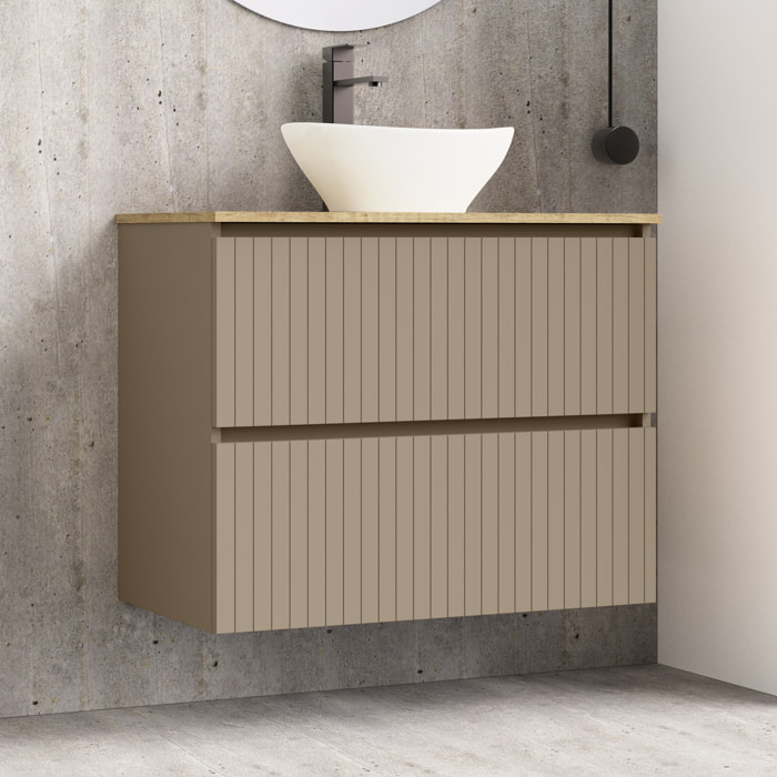 Ensemble de salle de bains Hali Alday, 80 cm, Boue