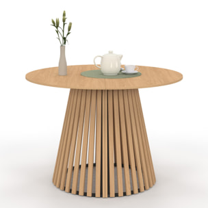 Table à manger ronde extensible Camélia Ø110-200cm