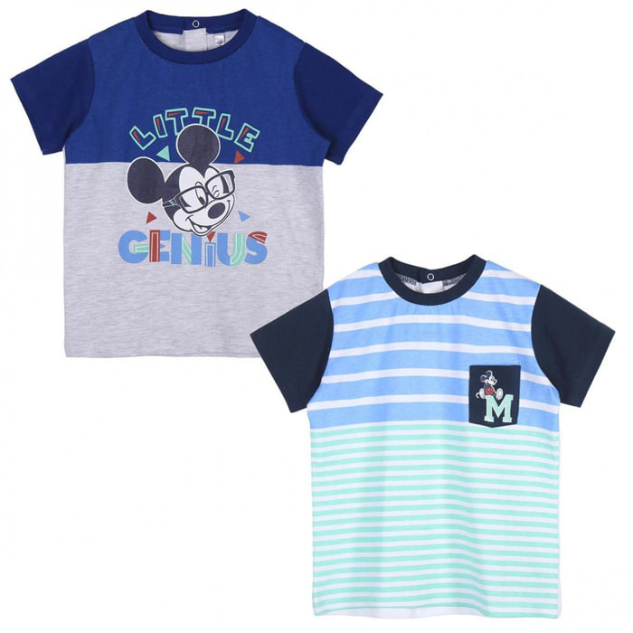 Pack 2 magliette Baby Mickey assortito Lui Disney Multicolor