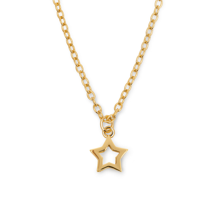 Collar You're a Star Plata Baño Oro
