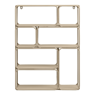 Mensola da parete Lanciano in metallo beige 48×18×64 cm
