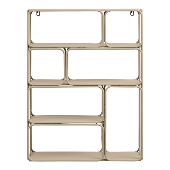 Mensola da parete Lanciano in metallo beige 48×18×64 cm