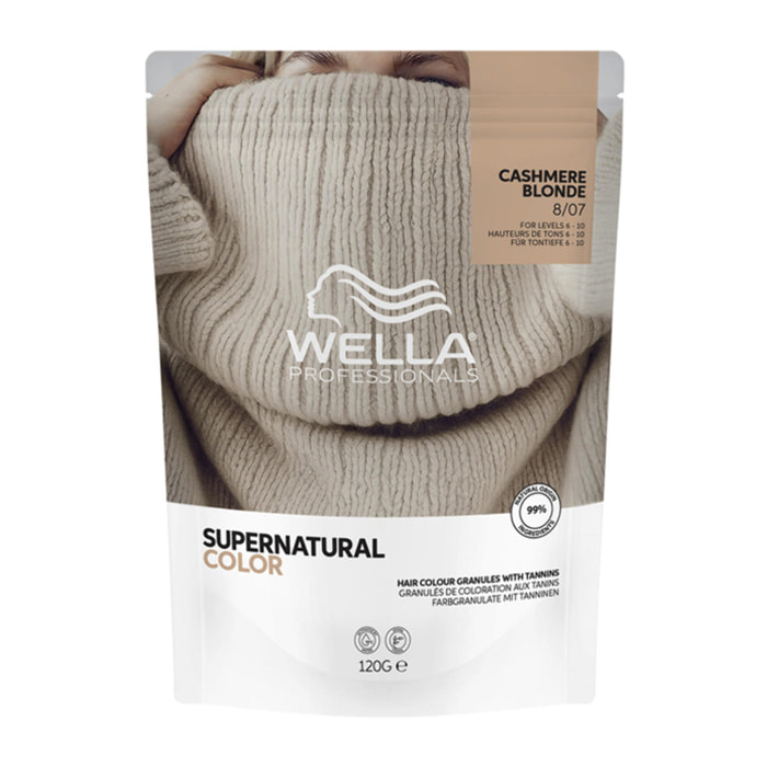 WELLA Supernatural Color 8/07 CASHMERE BLONDE 120G