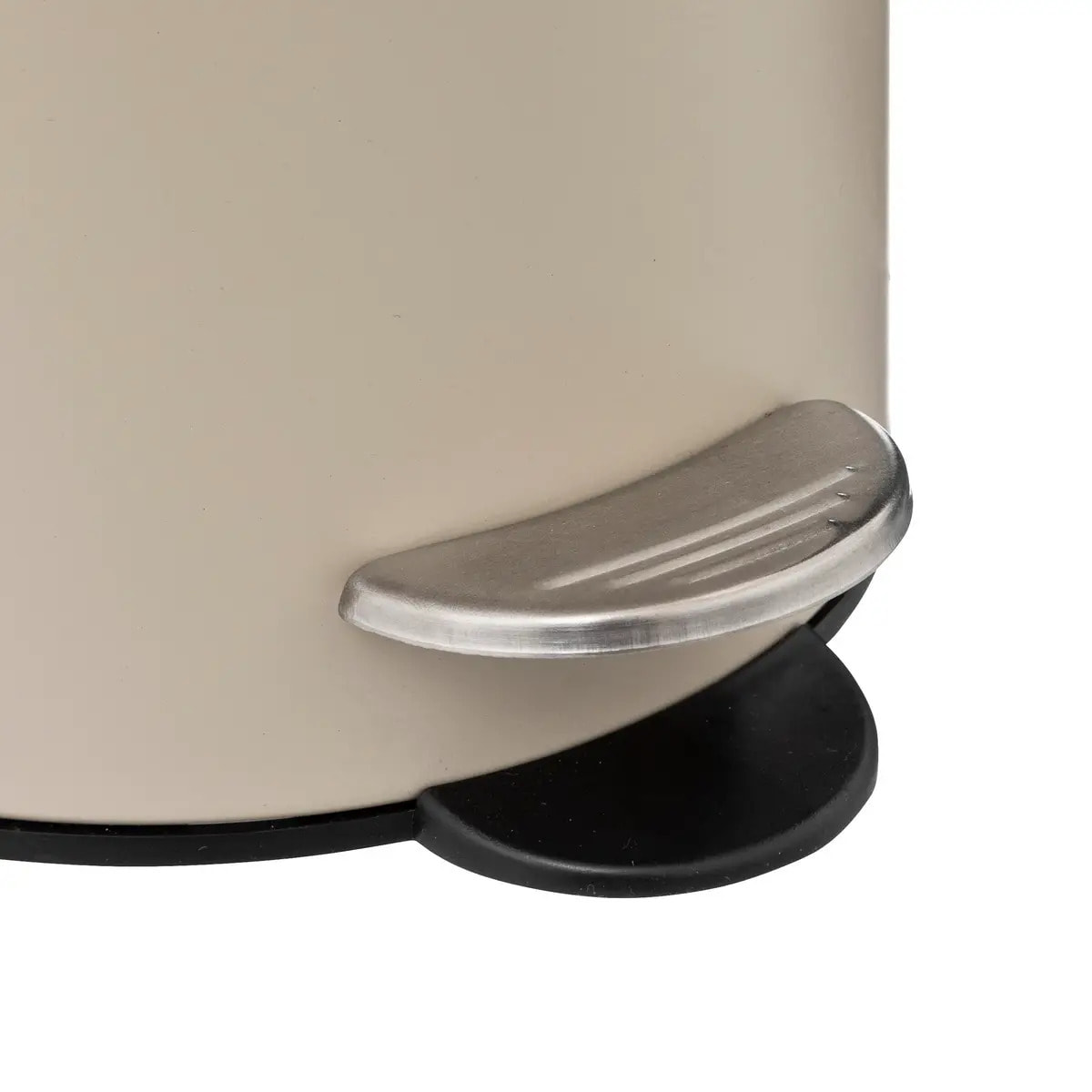 Poubelle métal soft close 3L "Colorama" beige naturel