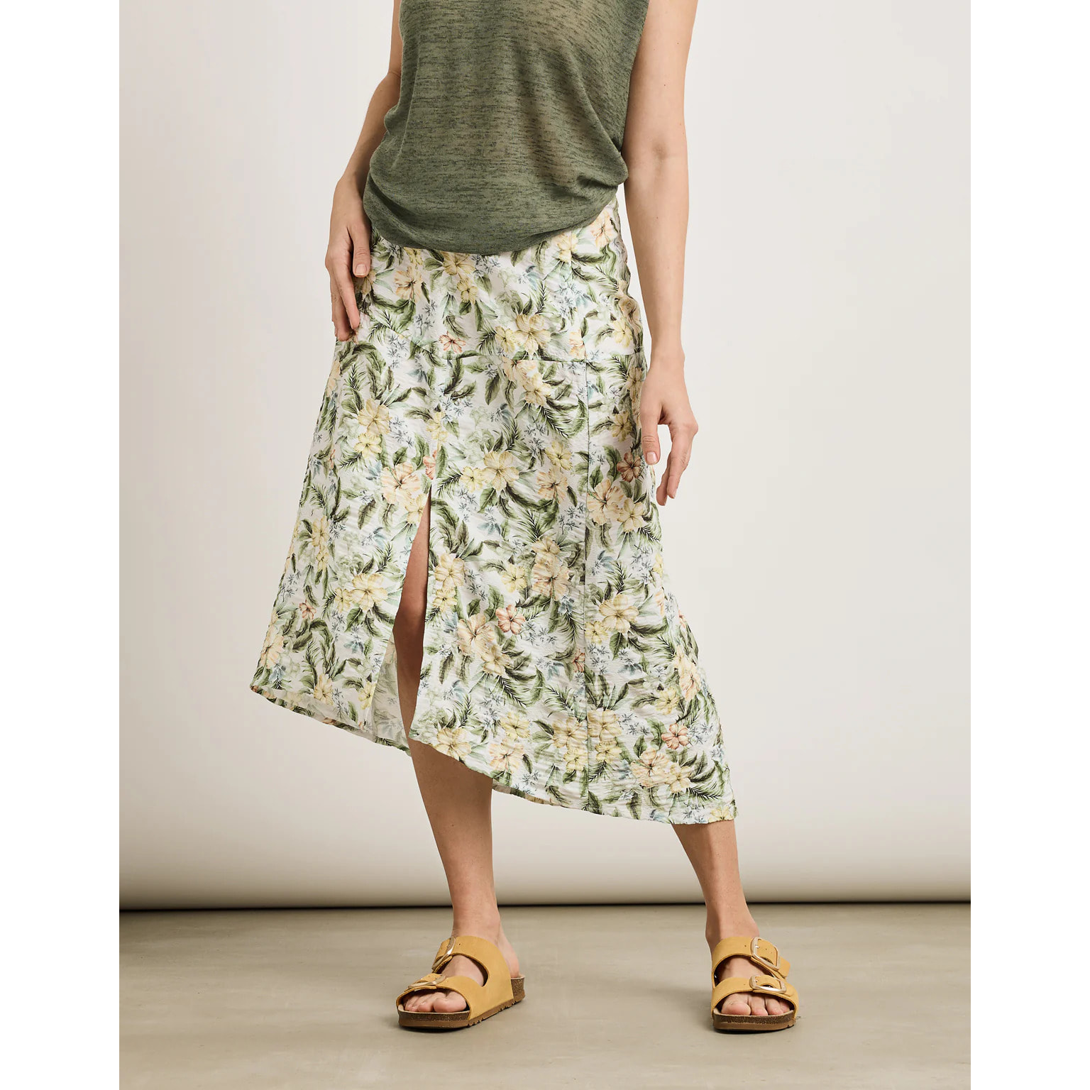 Falda Midi Amarillo - Ilche