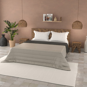 TRAPUNTINO ESTIVO BASIC MATRIMONIALE, TINTA UNITA DOUBLEFACE