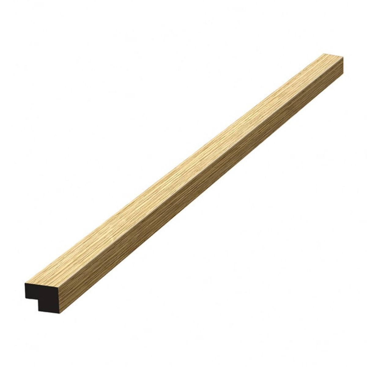 Barre d'extrémité MDF 120 cm pour panneaux acoustiques intérieurs SATAKUPANNON612, décor chêne blanc (SATAKUPANWOTKL12)
