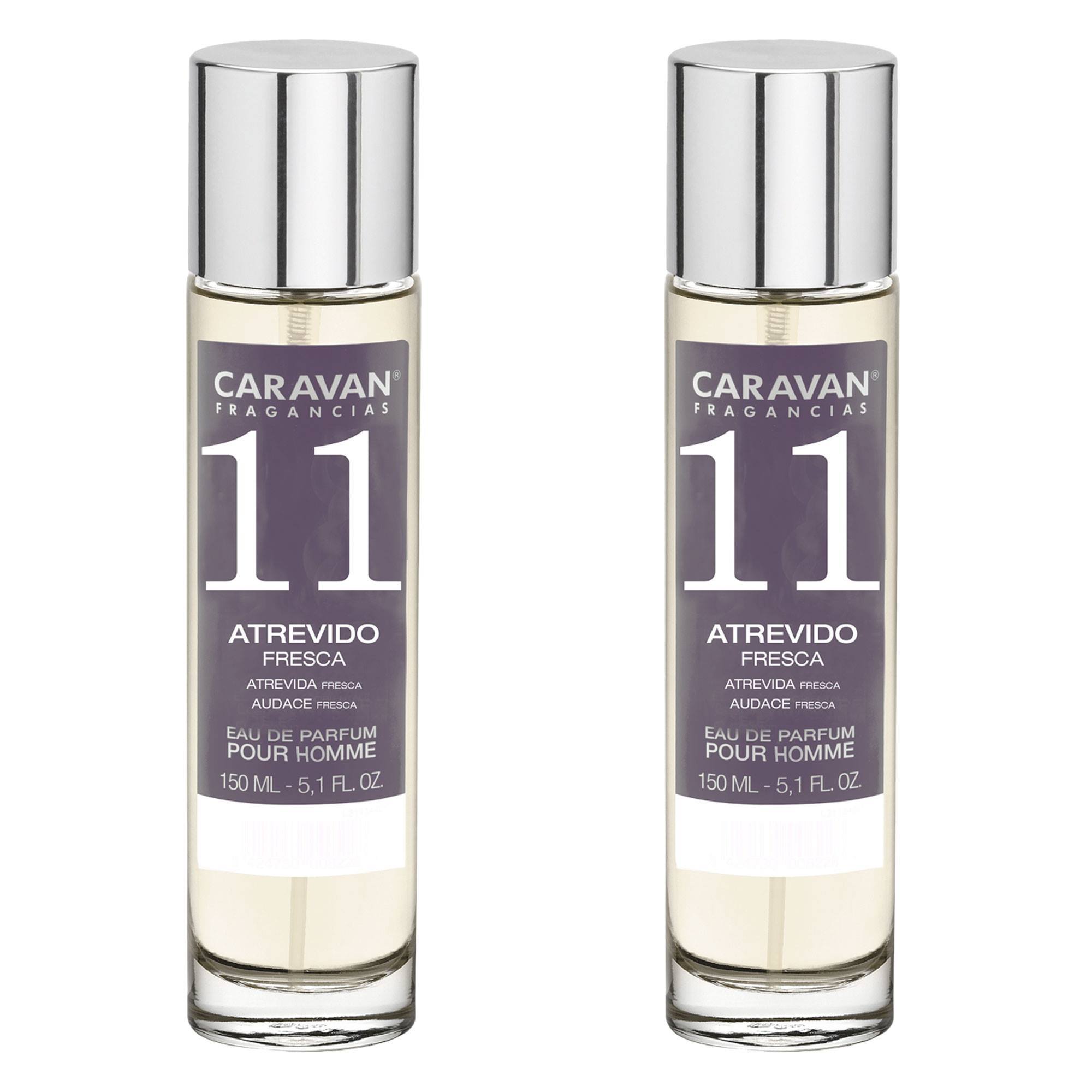 Caravan fragancias - caja de regalo con 2 perfumes nº11 de 150 ml, para hombre