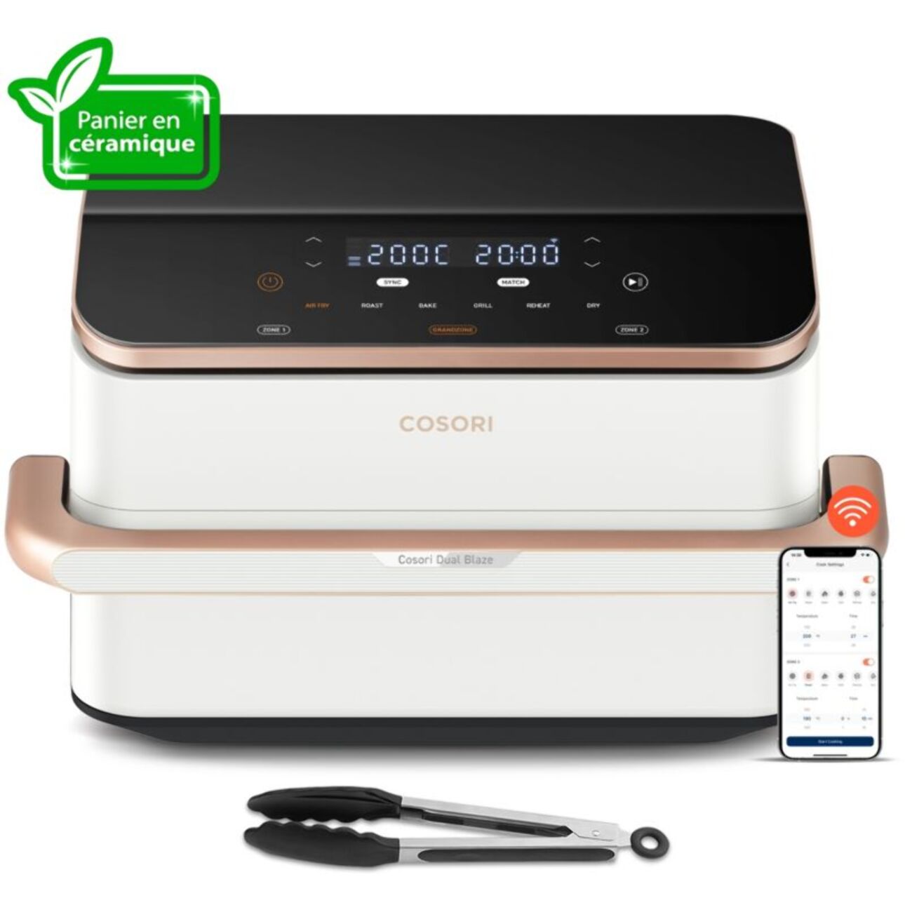 Friteuse sans huile COSORI Twinfry Pro 10l White KAAPAFCSSEU0277A