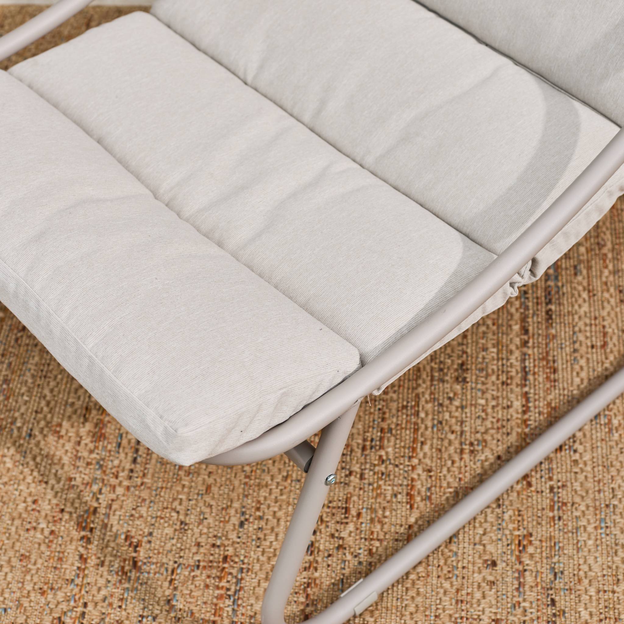 Fauteuil relax acier (lot de 2) EDENA