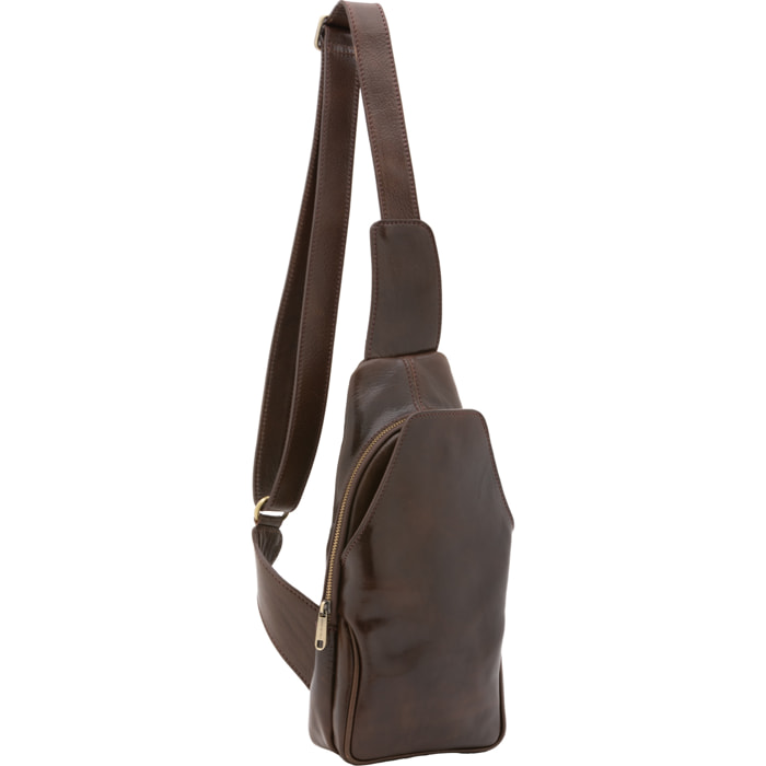 Marsupio  da uomo In Vera pelle Made in Italy 33x17x7 cm