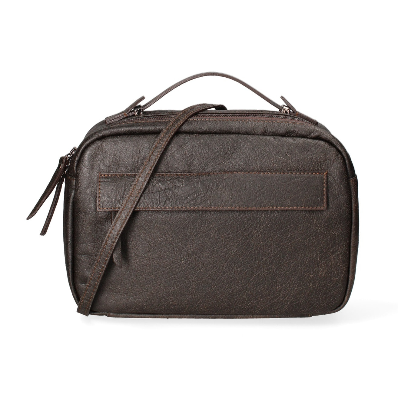 Borsa a mano unisex Modello Avelon - Vera Pelle - 20.0 x 29.0 x 9.0 cm