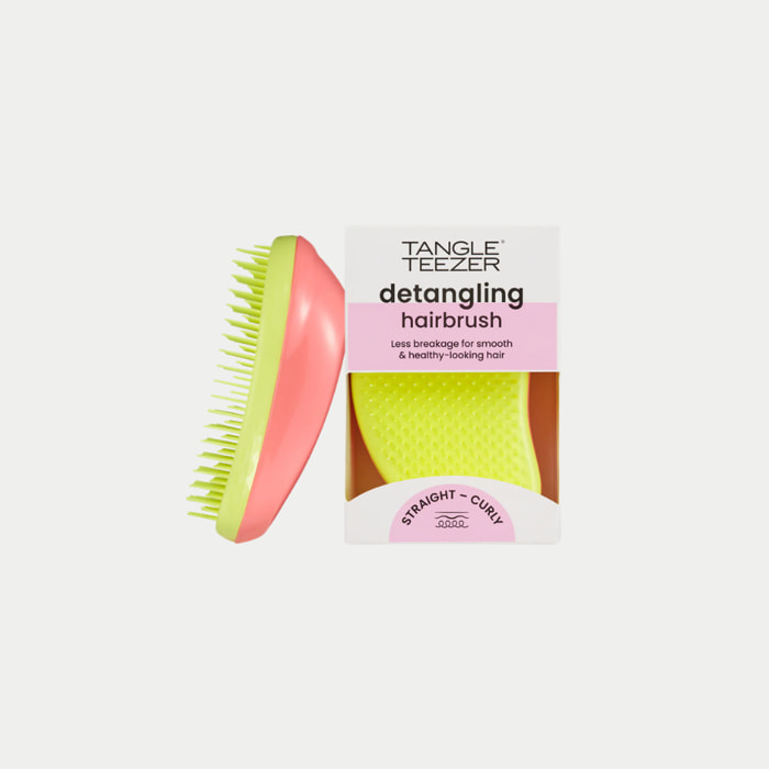 TANGLE TEEZER THE ORIGINAL: Salmon Pink / Yellow