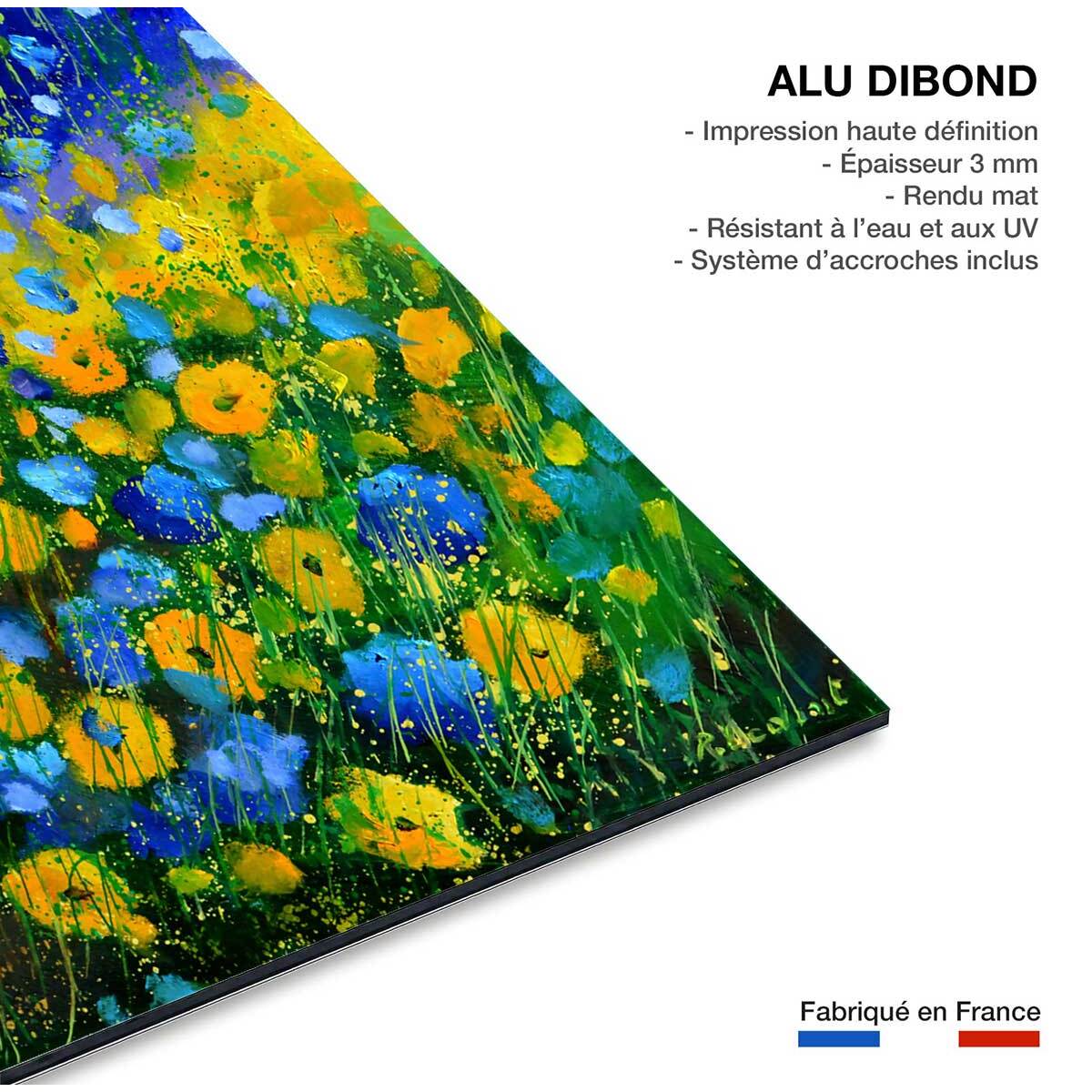 Tableau sauvages et fleurs des champs Tableau alu Dibond