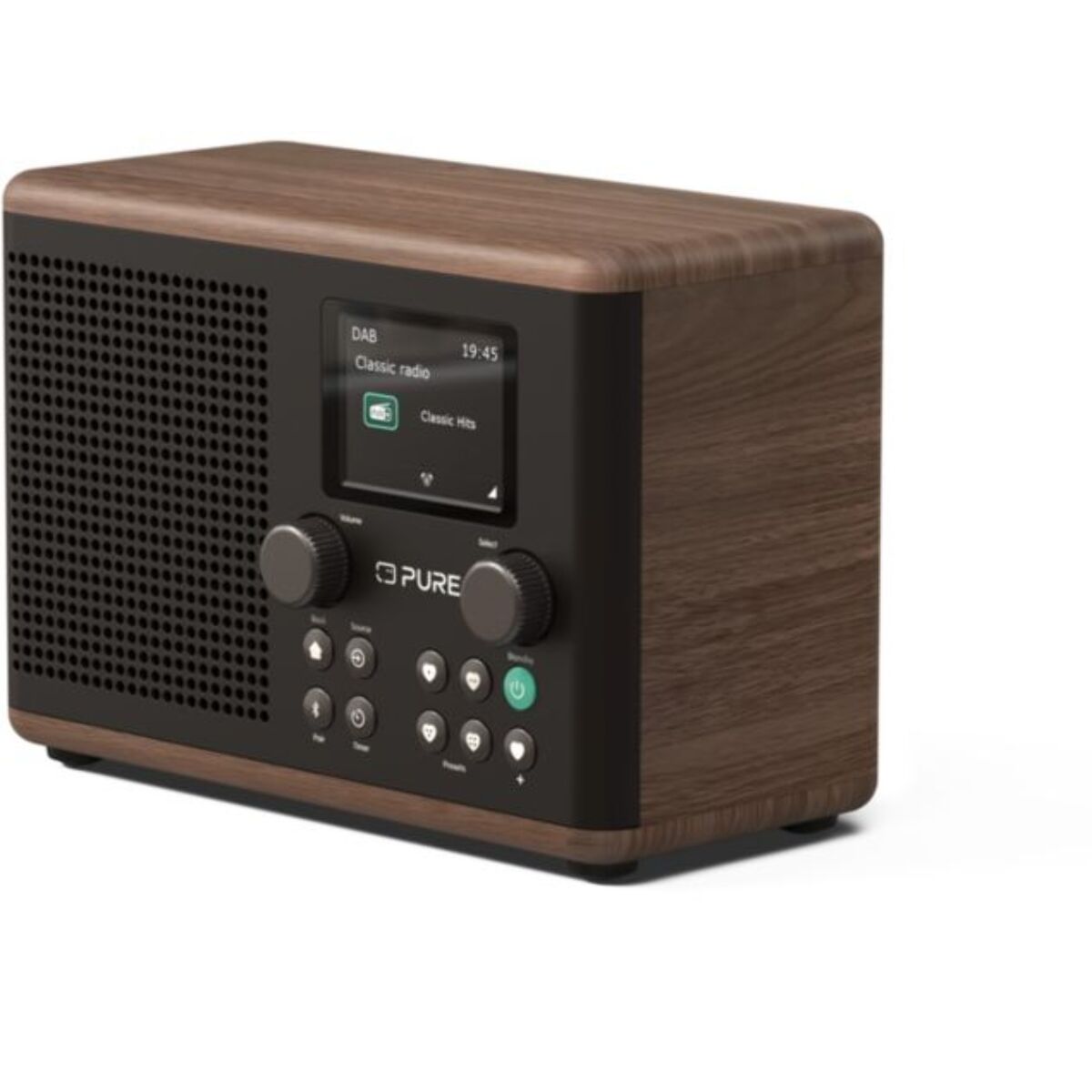 Radio DAB PURE Classic H4 Coffee Black/Walnut