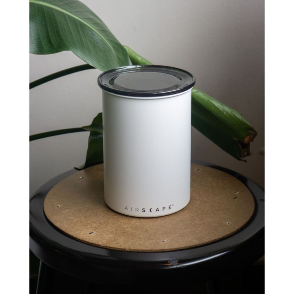Boite à café AIRSCAPE métal 500gr Blanc mat