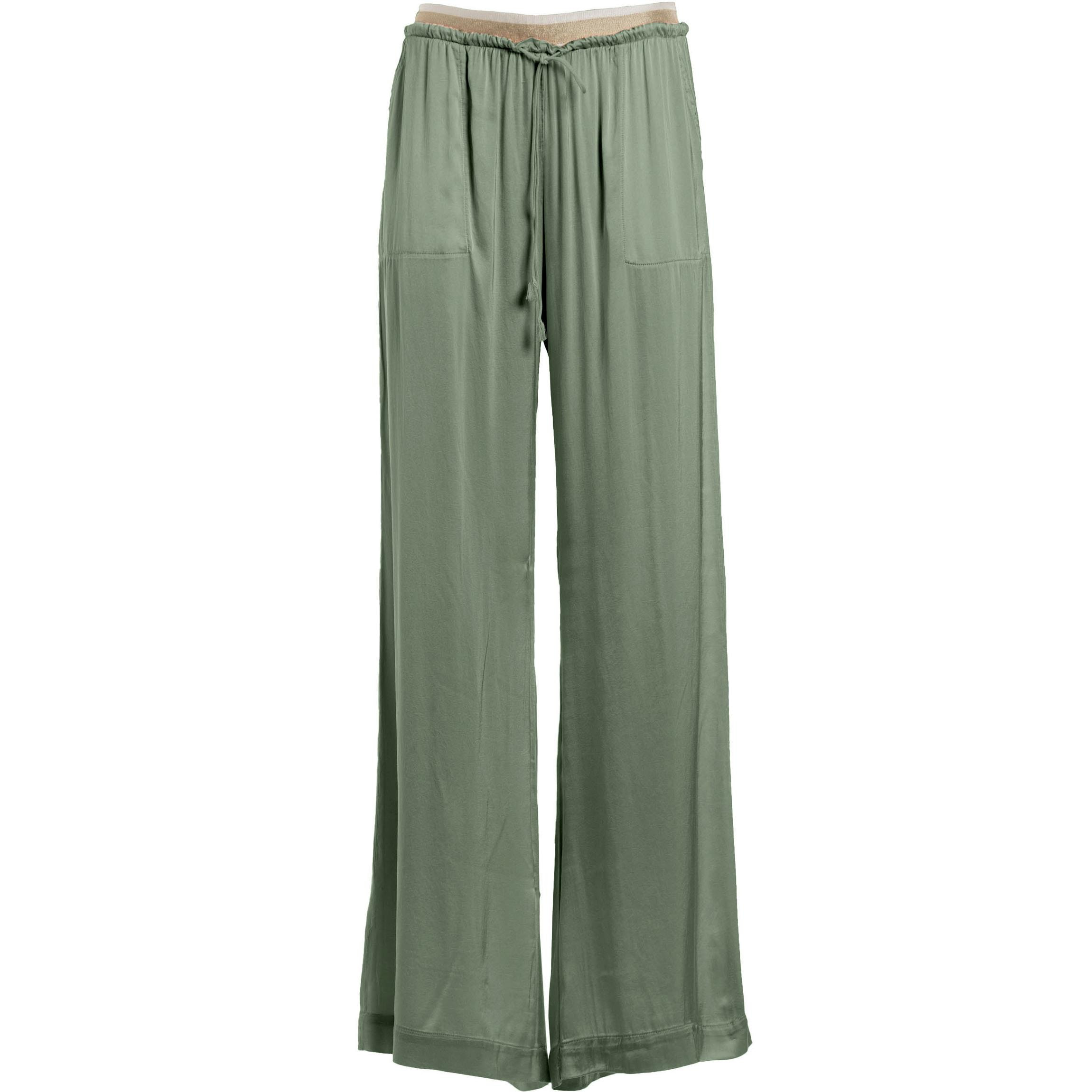 DEHA - Pantalone STRETCH SATIN WIDE LEG PANTS in Viscosa per donna