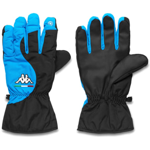 Kappa - Guanti Uomo Donna Blu - Snowy