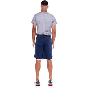 Shorts de hombre con lavado denim índigo