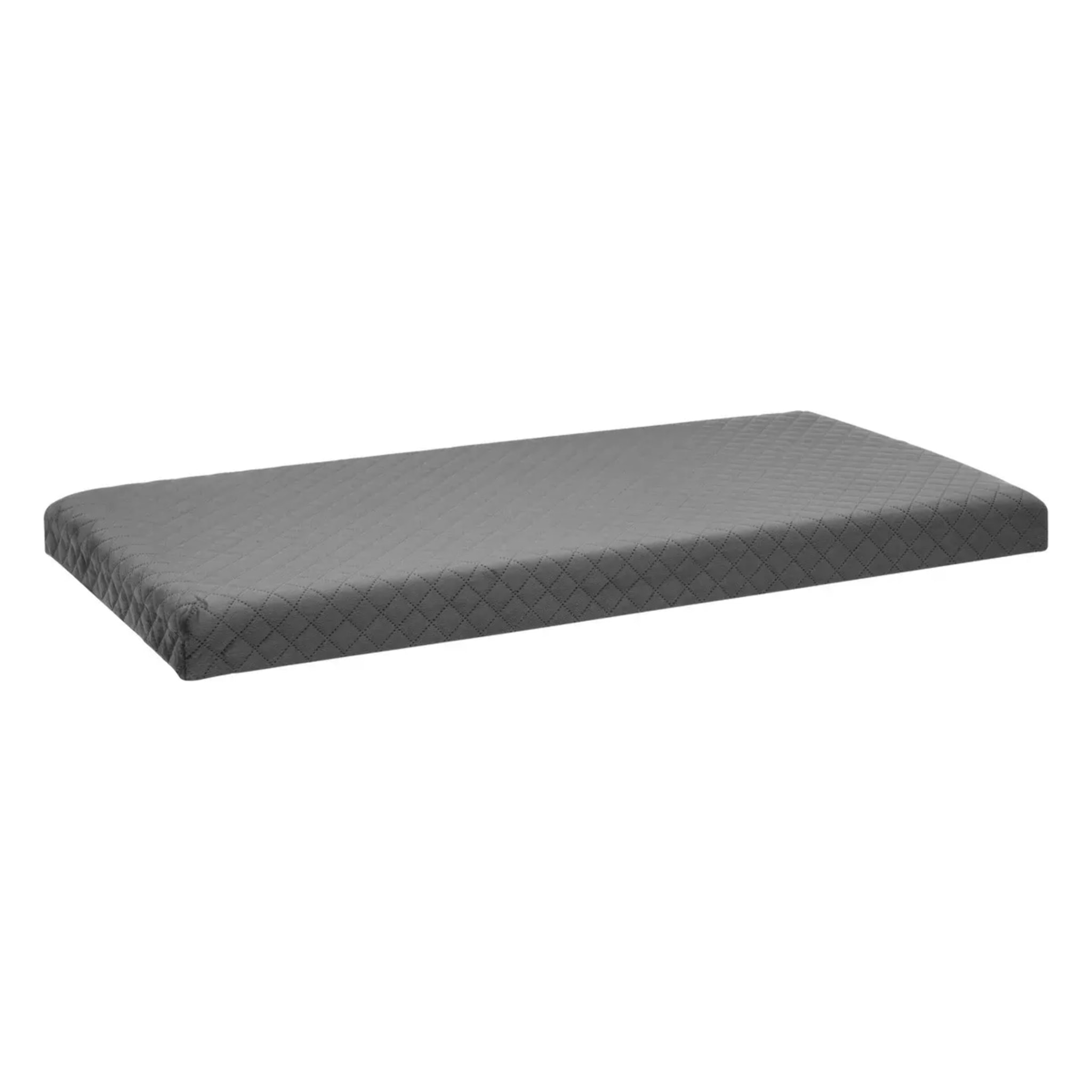 Pouf double pliant Velours gris Mix N' Modul