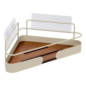Étagère de douche Argileo angle 1 niveau beige