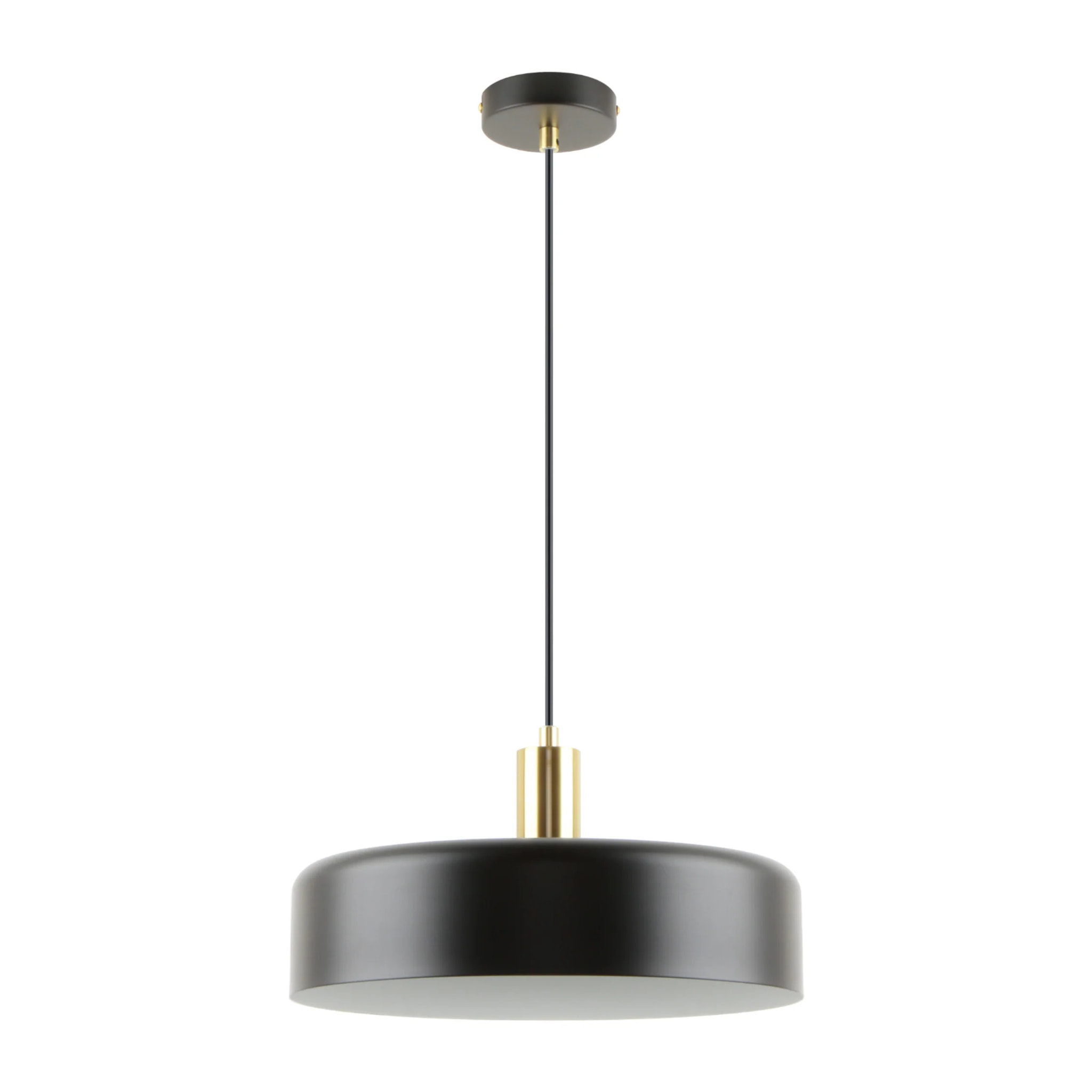 Suspension en métal noir D35 cm - Nox
