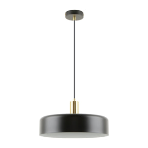 Suspension en métal noir D35 cm - Nox