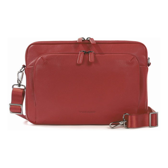 Borsa a tracolla  unisex In Vera pelle Made in Italy 34x23x8,5 cm