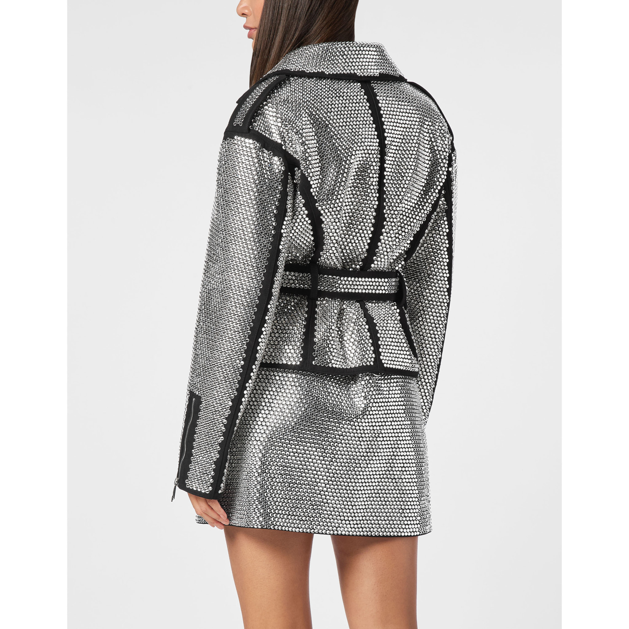 PHILIPP PLEIN Oversize Biker Jacket