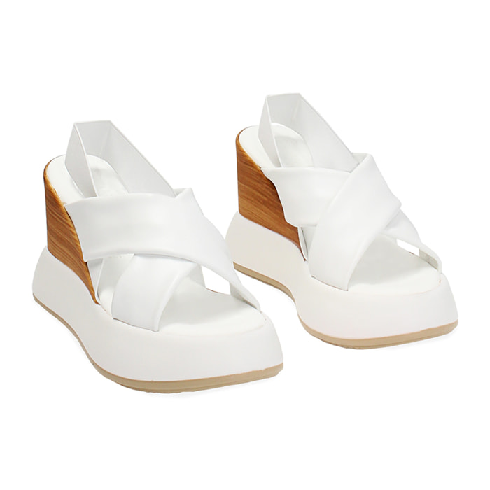 Cuñas blancas de piel