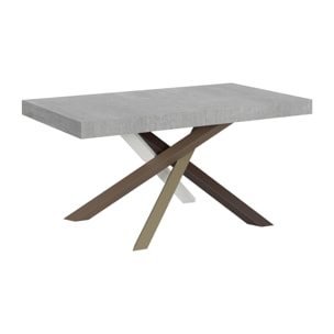 Mesa extensible 90x160/264 cm Volantis Cemento estructura multicolor 4/C