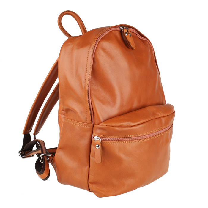 Chicca Borse Borsa Zaino Cuoio