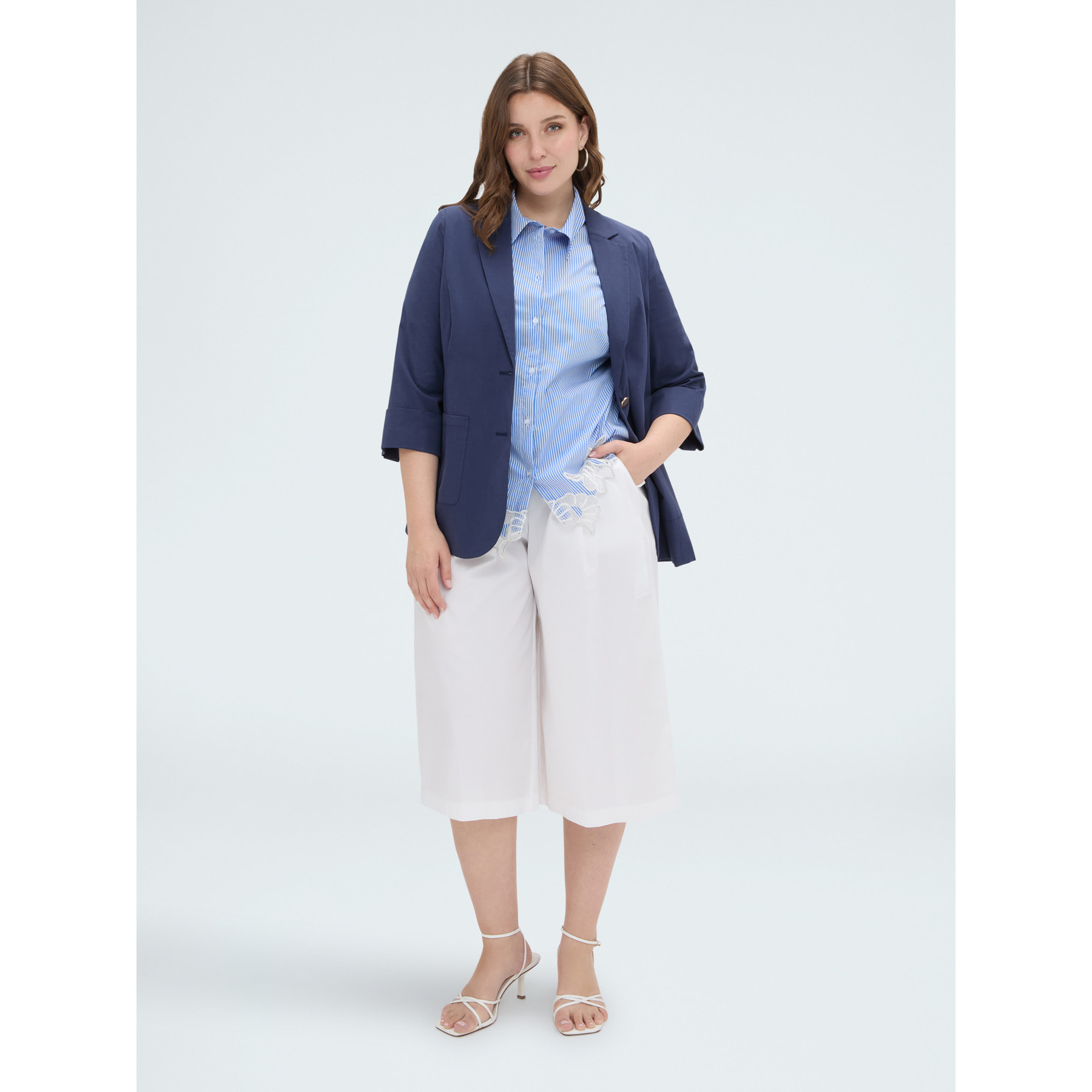 Fiorella Rubino - Blazer con maniche tre quarti - Blu