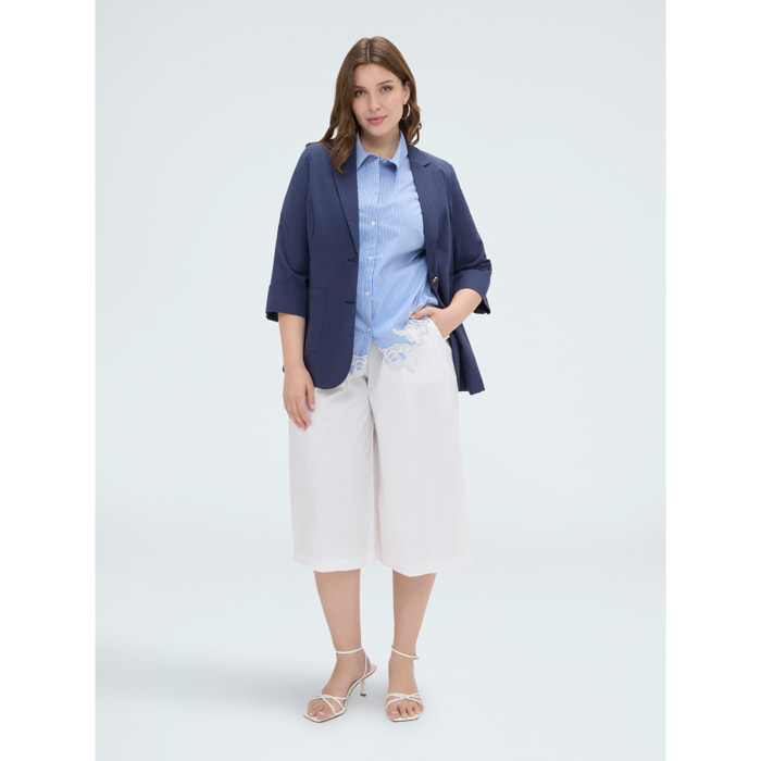 Fiorella Rubino - Blazer con maniche tre quarti - Blu